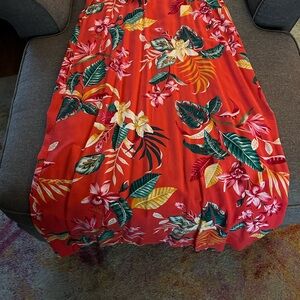 Old Navy Red Floral Dress